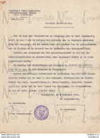 Lettre Papier Pelure Du Bourgmestre De Nieuport Adressée à La Province De Flandre Occidentale Date Soumission Cloche - Artigianato