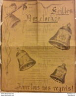 Rare Affiche Nos Cloches Seilles Reprenant Les 3 Cloches Enlevées En 1943 Par Les Allemands à L'Eglise St-Etienne - Artesanos