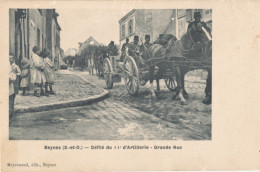 78 // BEYNES  Défilé Du 11 Eme D Artillerie - Grande Rue - MILITARIA - Beynes