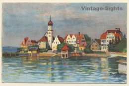 Wasserburg Am Bodensee / Germany: Hotel Krone (Vintage Artist PC 1918) - Wasserburg A. Bodensee