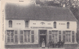 OLEN OOLEN CA. 1910 CAFÉ IN 'T GROEN HOFKEN TERRAS MENSEN / IN DE POT MET 3 OOREN - MOOIE ANIMATIE - UITG. VERHOEVEN - Olen