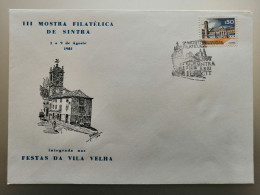 Portugal Cachet Commémoratif Expo Philatelique Sintra 1981 Stamp Expo Event Postmark - Postal Logo & Postmarks