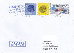 FUR CAP, LACE, HORSE SLED, STAMPS ON COVER, 2022, AUSTRIA - Storia Postale