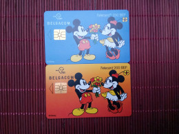 Disney 2 Phonecards  Used  Rare - Disney