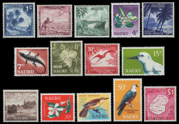 Nauru 1966 - Mi-Nr. 55-68 ** - MNH - Freimarken / Definitives - Nauru
