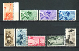 REGNO 1934 CAMPIONATI MONDIALI CALCIO SERIE CPL. 9 V. ** MNH LUSSO - Neufs