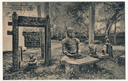 CPA - CEYLAN - Statue Of Buddha And Ancient Carvings On Spone, Anuradhapura, Ceylon - Sri Lanka (Ceylon)