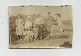 Photographie 85 Vendée Brétignoles Sur Mer Groupe Avec Curé Abbé Religieux   1922  Photo 8x5,7 Cm Env - Lieux