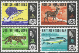 British Honduras. 1967 International Tourist Year. MH Complete Set SG 246-249 - Honduras Britannico (...-1970)