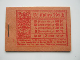 MH 15 , Heftchen Postfrisch , MNH , Rückseitige Reklame Mit Altersspur ,  Recht Selten - Libretti & Se-tenant