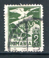 ROUMANIE- Service Y&T N°4- Oblitéré - Dienstzegels