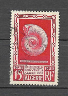 Timbres Oblitérés Algérie, N°297 Yt, Congrès De Géologie, Ammonite - Usados