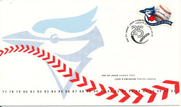 Canada FDC 9-4-2001 Hockey Toronto Blue Jays With Cachet - 2001-2010