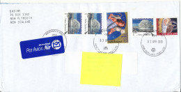 New Zealand Cover Sent To Denmark 2-4-2013 Topic Stamps - Storia Postale