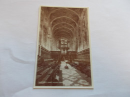 CHOIR WEST KING'S COLLEGE CHAPEL  CAMBRIDGE ( ENGLAND ANGLETERRE ) INTERIEUR - Cambridge