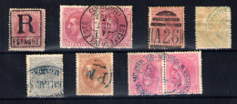 España Nº 202,204,206/7. Año 1879 - Used Stamps