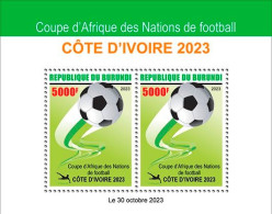 Burundi 2023, Football, Block - Unused Stamps