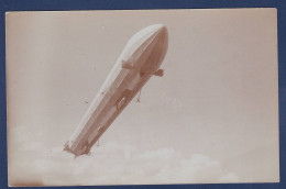 Delcampe - CPA Aviation Zeppelin Dirigeable Carte Photo Voir Dos - Zeppeline