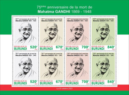 Burundi 2023, Gandhi, Sheetlet - Unused Stamps