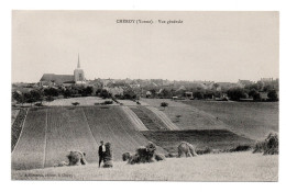 89 CHEROY Vue Générale - Edit Lasseron - La Moisson - Mise Des Gerbes En Tas - Cheroy