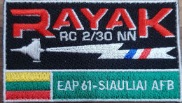 REGIMENT DE CHASSE RC 2/30 NORMANDIE NIEMEN RAYAK EAP 61 SIAULIAI ARMEE AIR RAFALE - Ecussons Tissu