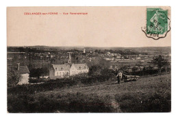 89 COULANGES SUR YONNE Vue Panoramique - Cheval Attelé à Un Rouleau - Coulanges Sur Yonne