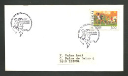 Portugal Cachet Commémoratif Expo Philatelique Lycée Portimão Algarve 1981 High School Stamp Expo Event Pmk - Postal Logo & Postmarks