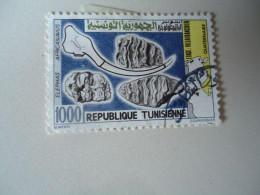 TUNISIA USED    STAMPS FOSSILS 1000 ELEPHANTS - Fossiles