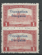 HONGRIE ( ARAD ) N° 18 Variétée O D' Occupation Plus Haut Et Petit N NEUF** LUXE SANS CHARNIERE / Hingeless / MNH - Neufs