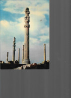 IRAN ISPAHAN  PERSEPOLIS COLONNES DE DARIUS DANS L APADANA MAXI CARTE  PUBLICITE MEDICALE ASPRANAN 1966 - Iran