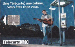F814  12/1997 - GUITARE - F.T. - 120 SC7 - (verso : N° Rouges Deux Lignes Centrées) - 1997
