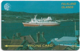 Falklands - C&W (GPT) - Cruise Ship, 2CWFB, 1994, 30.000ex, Used - Islas Malvinas