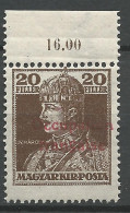 HONGRIE ( ARAD ) N° 24 NEUF** LUXE SANS CHARNIERE / Hingeless / MNH - Ongebruikt