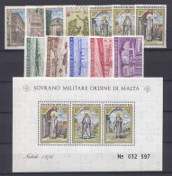 SMOM 1976 Annata Completa/Complete Year MNH/** VF - Malta (Orde Van)