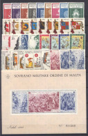 SMOM 1966/68 Annate Complete/Complete Years MNH/** VF - Malta (Orde Van)