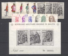 SMOM 1969 Annata Completa/Complete Year MNH/** VF - Sovrano Militare Ordine Di Malta