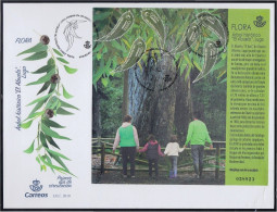 SPAIN 2018 FLORA HISTORIC TREE EL ABUELO GARDEN HIGH FACE VALUE MINIATURE SHEET MS FIRST DAY COVER FDC USED - 2018
