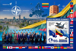 Lithuania Litauen Lituanie 2023 Summit NATO In Vilnius BeePost Block MNH - NAVO