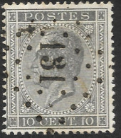 17 Oblitération LP 131 Florenville (lot 22) - 1865-1866 Profil Gauche