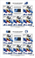 Lithuania Litauen Lituanie 2023 Summit NATO In Vilnius BeePost Set Of 2 Sheetlets MNH - OTAN