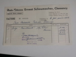 Luxembourg Facture, Ernest Schumacher, Clemency 1959 - Luxemburg