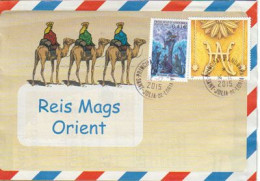 Les Rois Mages, Sur Lettre, Andorre 2015 - Brieven En Documenten