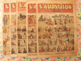 5 Numéros De L'Audacieux De 1942. Le Comte De Monte-Cristo, Le Roi Du Far-west, Christophe Colomb. A Redécouvrir - Other & Unclassified