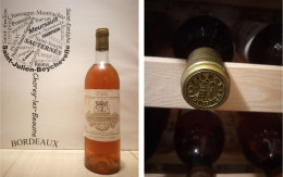 Château Filhot 1982 - Sauternes - 2ème Grand Cru Classé  - 1 X 75 Cl - Liquoreux - Wein