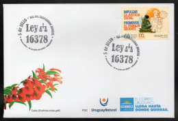 URUGUAY 2023 (Justice, Work, Weighing Scale, OIT, ILO, ONU, UN, Agriculture, Greenhouse)- 1 Cover With Special Postmark - IAO