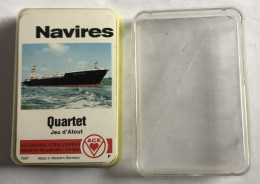 Jeu 32 Cartes Quartet - Navires - Paquebot TS France Rotterdam Bremen - Pétrolier - Cargo - Caboteur - Pêche - Altri & Non Classificati