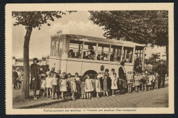 Anderlecht - Neerpede - Colonie Scolaire G. Melckmans Schoolkolonie - Embarquement Des Enfants Par Autobus - - Anderlecht