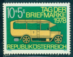 1978 Stamp Day, Mail Van  Fom 1913,Austria,Mi.1592,MNH - Otros (Tierra)