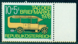 1978 Stamp Day, Mail Van  From 1913,Austria,Mi.1592,MNH - Other (Earth)