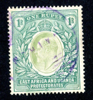 7663 BCx 1904 Scott # 25 Used Cat.$75. (offers Welcome) - Protettorati De Africa Orientale E Uganda